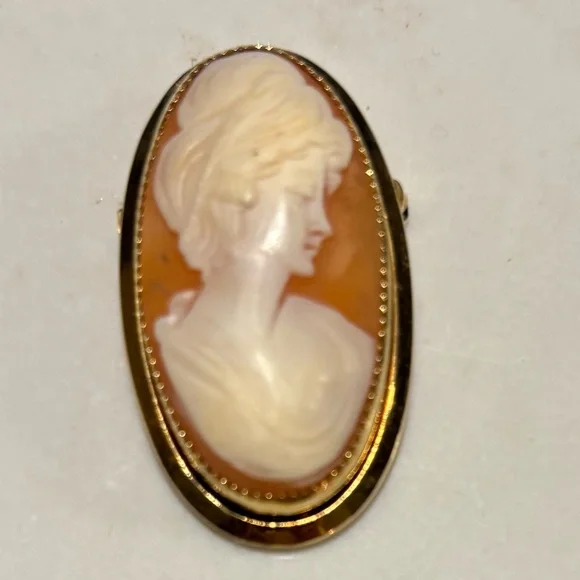 Vintage Catamore 12 Carat Gold Filled Cameo - Picture 3 of 8